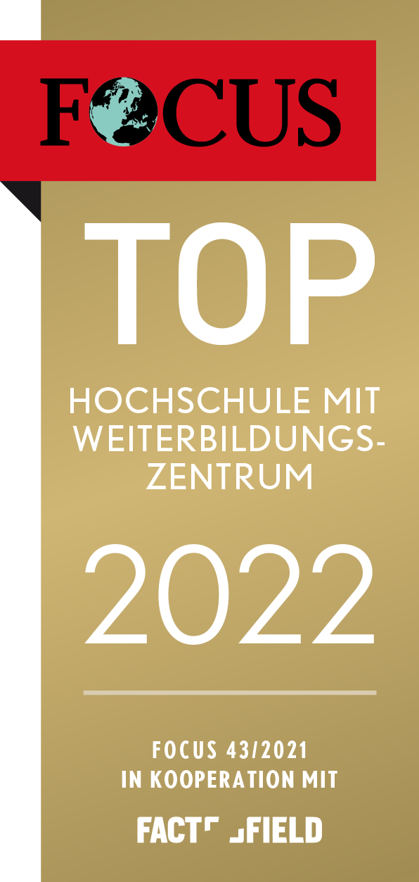 Auszeichnung durch das Focus Magazin Business zu einem der besten Weiterbildungsanbieter Deutschlands
